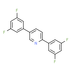 2,5-双(3,5-二氟苯基)吡啶结构式