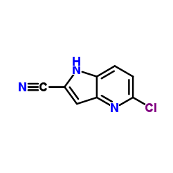 5-Chloro-1H-pyrrolo[3,2-b]pyridine-2-carbonitrile Structure