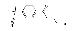 2-[4-(4-chloro-butyryl)-phenyl]-2-methyl-propionitrile Structure