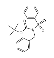 tert-butyl benzyl(phenylsulfonyl)carbamate结构式