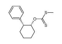 (+/-)-dithiocarbonic acid S-methyl ester-O-(cis-2-phenyl-cyclohexyl ester) Structure