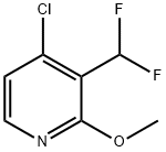 4-Chloro-3-(difluoromethyl)-2-methoxypyridine Structure
