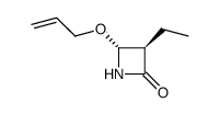 2-Azetidinone,3-ethyl-4-(2-propenyloxy)-,(3R-trans)-(9CI) structure