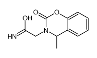 2-(4-methyl-2-oxo-4H-1,3-benzoxazin-3-yl)acetamide结构式
