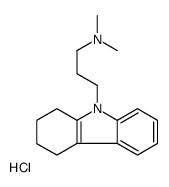 dimethyl-[3-(1,2,3,4-tetrahydrocarbazol-9-yl)propyl]azanium,chloride Structure