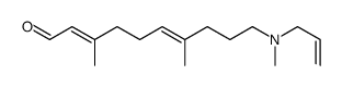 3,7-dimethyl-10-[methyl(prop-2-enyl)amino]deca-2,6-dienal Structure