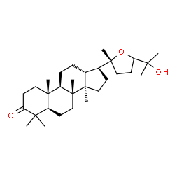 (20R)-20,24-Epoxy-25-hydroxy-5α-dammaran-3-one Structure