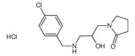 1-[3-[(4-chlorophenyl)methylamino]-2-hydroxypropyl]pyrrolidin-2-one,hydrochloride结构式