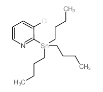 3-Chloro-2-(tributylstannyl)pyridine Structure