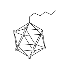 1-hexyl-1,2-dicarbadodecaborane(12) structure