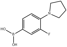 (3-fluoro-4-(pyrrolidin-1-yl)phenyl)boronic acid Structure