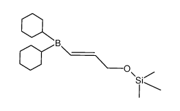 (E)-((3-(dicyclohexylboranyl)allyl)oxy)trimethylsilane结构式