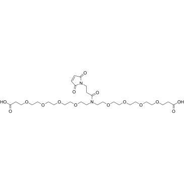 N-Mal-N-bis(PEG4-acid) Structure