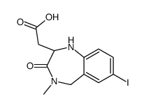 (2S)-7-IODO-4-METHYL-3-OXO-2,3,4,5-TETRAHYDRO-1H-1,4-BENZODIAZEPIN-2-YL]ACETIC ACID结构式