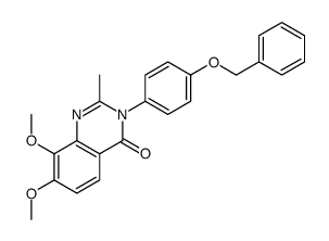 4(3H)-Quinazolinone,7,8-dimethoxy-2-methyl-3-[4-(phenylmethoxy)phenyl]- Structure