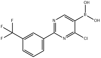 4-Chloro-2-(3-trifluoromethylphenyl)pyrimidine-5-boronic acid picture