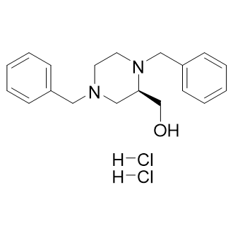 (R)-(1,4-Dibenzylpiperazin-2-yl)methanol dihydrochloride Structure
