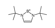 1,3-ditert-butyl-1,3,2λ2-diazaborole结构式