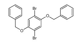 1,4-dibromo-2,5-bis(phenylmethoxy)benzene结构式