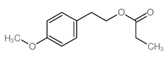 Benzeneethanol,4-methoxy-, 1-propanoate structure