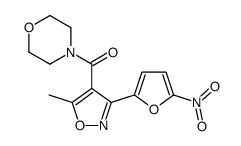 [5-methyl-3-(5-nitrofuran-2-yl)-1,2-oxazol-4-yl]-morpholin-4-ylmethanone结构式