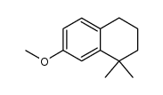 1,1-dimethyl-7-methoxy-1,2,3,4-tetrahydronaphthalene结构式