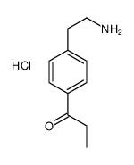 1-[4-(2-aminoethyl)phenyl]propan-1-one,hydrochloride Structure