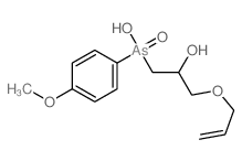2-Propanol,1-(allyloxy)-3-[hydroxy(p-methoxyphenyl)arsino]-, As-oxide (8CI)结构式