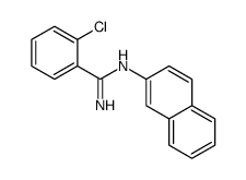 o-Chloro-N-(2-naphtyl)benzamidine structure