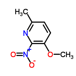 3-甲氧基-2-硝基-6-甲基吡啶结构式