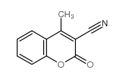 3-cyano-4-methylcoumarin structure