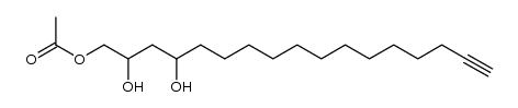 1-acetoxy-2,4-dihydroxyheptadec-16-yne Structure
