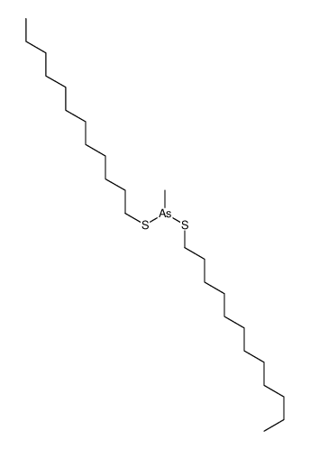 Methylarsonodithious acid didodecyl ester structure