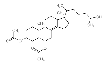 Cholest-8(14)-ene-3,6-diol,diacetate, (3b,5a,6a)- (9CI) picture