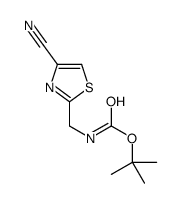 ((4-氰基噻唑-2-基)甲基)氨基甲酸叔丁酯结构式