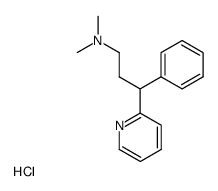 dimethyl-(3-phenyl-3-[2]pyridyl-propyl)-amine, hydrochloride结构式