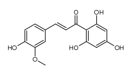 3-methoxy-4,2',4',6'-tetrahydroxychalcone结构式