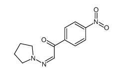 4'-Nitro-α-(1-pyrrolidinylimino)acetophenone结构式