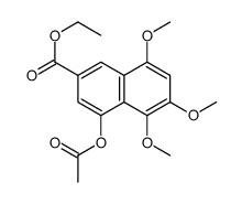 Ethyl 4-acetoxy-5,6,8-trimethoxy-2-naphthoate Structure