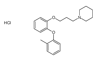 1-[3-[2-(2-methylphenoxy)phenoxy]propyl]piperidine,hydrochloride Structure