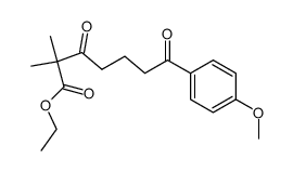 ethyl 7-(4-methoxyphenyl)-2,2-dimethyl-3,7-dioxoheptanoate结构式