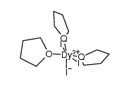 tris(tetrahydrofurane)triiodidodysprosium(III)结构式