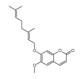 6-methoxy-7-geranyloxycoumarin结构式