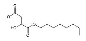 3-hydroxy-4-octoxy-4-oxobutanoate结构式