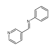 N-[(3-Pyridinyl)methylene]aniline structure