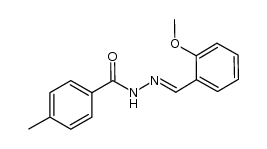 N'-(2-methoxybenzylidene)-4-methylbenzohydrazide结构式