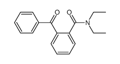 2-(diethylcarbamoyl)benzophenone结构式