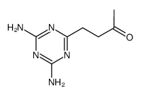 4-(diamino-[1,3,5]triazin-2-yl)-butan-2-one结构式