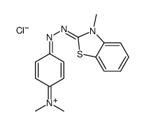 2-[[4-(dimethylamino)phenyl]azo]-3-methylbenzothiazolium chloride结构式