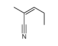 (Z)-2-methylpent-2-enenitrile结构式